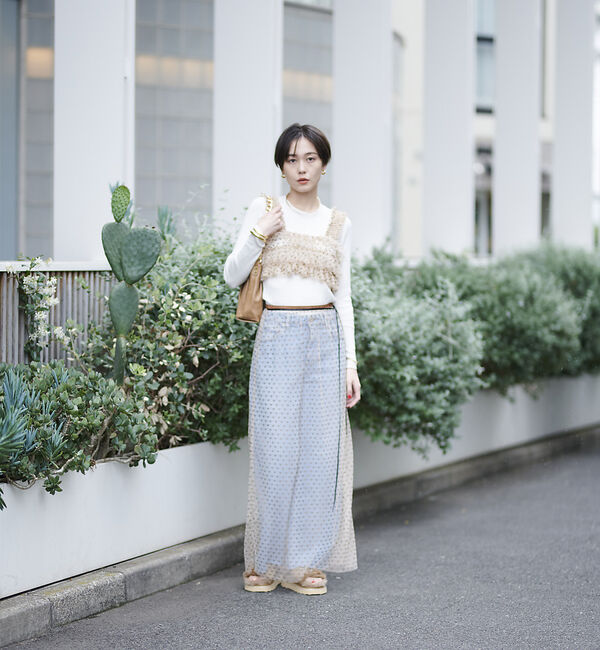 Rouge vif「スター＆ハート柄チュールフリルビスチェ」|シャツ・ブラウス|