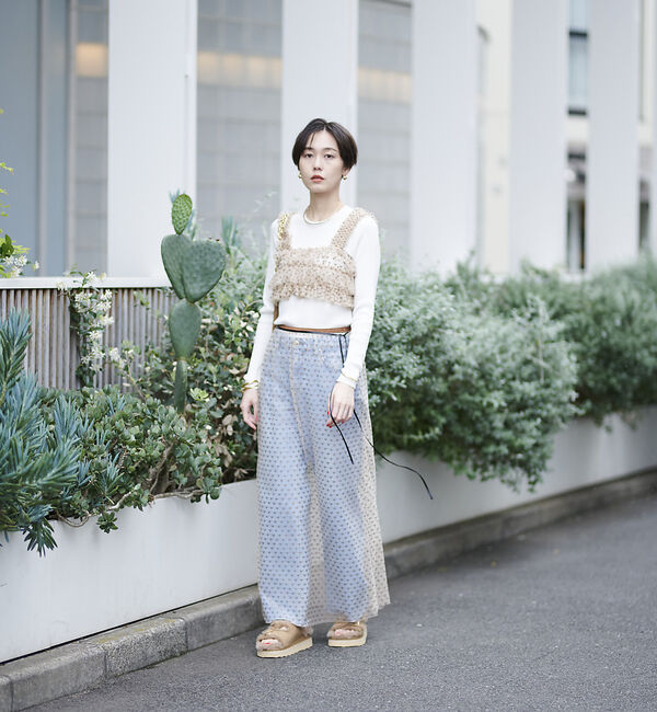 Rouge vif「スター＆ハート柄チュールフリルビスチェ」|シャツ・ブラウス|