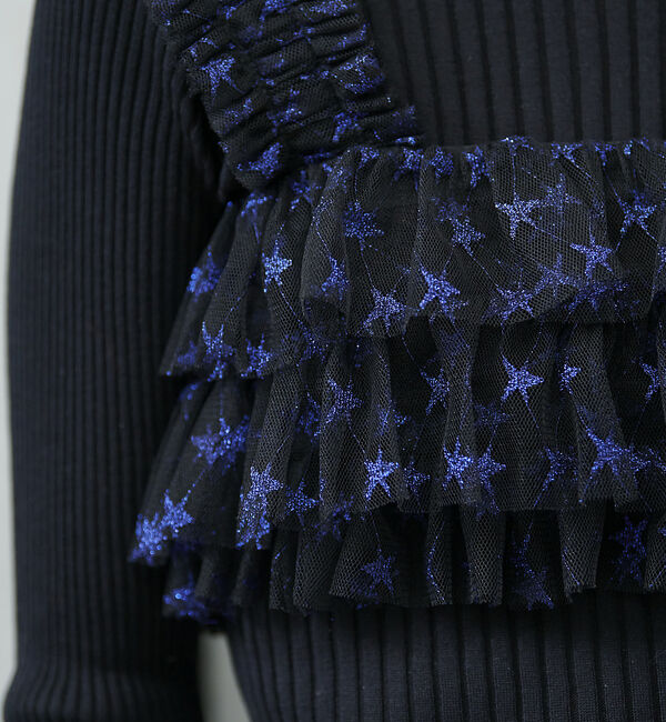 Rouge vif「スター＆ハート柄チュールフリルビスチェ」|シャツ・ブラウス|