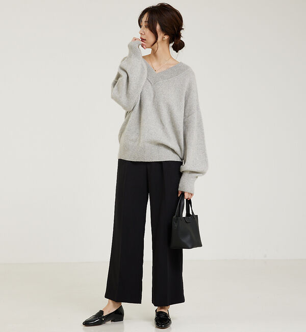 abahouse mavie「ふわふわウール2WAYラメニット」|ニット・セーター|