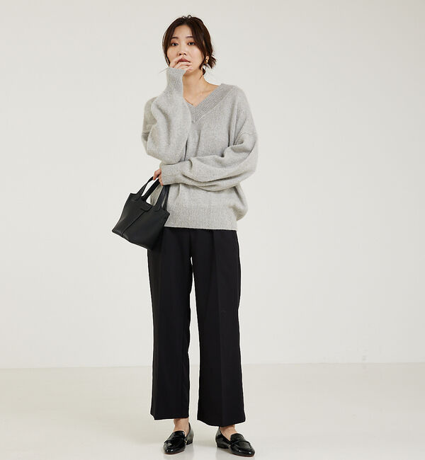 abahouse mavie「ふわふわウール2WAYラメニット」|ニット・セーター|