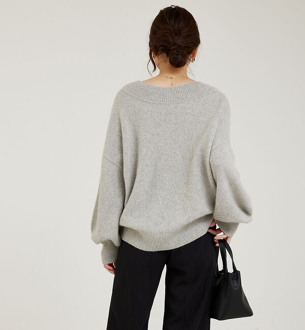 abahouse mavie「ふわふわウール2WAYラメニット」|ニット・セーター|