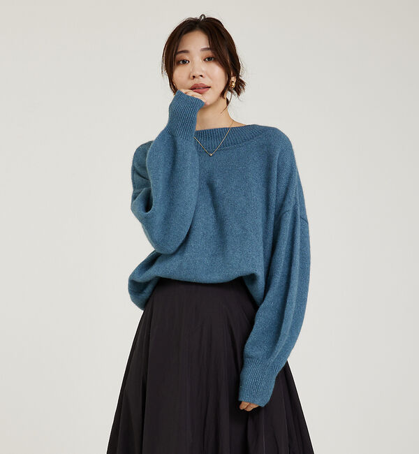 abahouse mavie「ふわふわウール2WAYラメニット」|ニット・セーター|