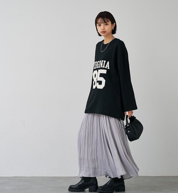 abahouse mavie「裏毛ドロストロゴプルオーバー」|スウェット・ジャージ|