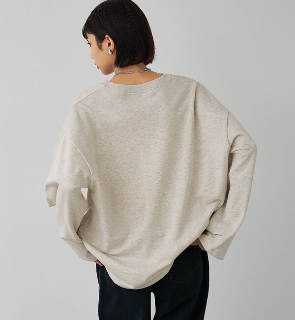 abahouse mavie「裏毛ドロストロゴプルオーバー」|スウェット・ジャージ|