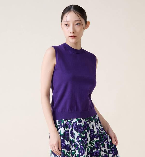 TIARA「トリプルラインスリーブレスニット」|ニット・セーター|