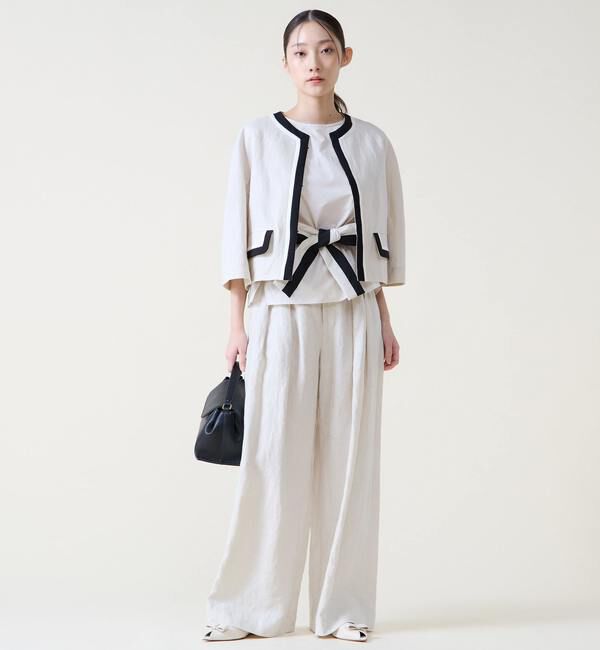 TIARA「リネンタックワイドパンツ」|その他|