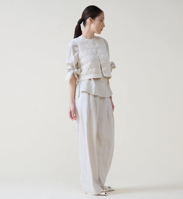 TIARA「リネンタックワイドパンツ」|その他|