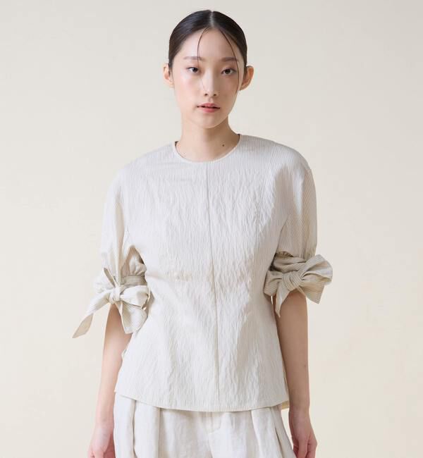TIARA「リボンスリーブブラウス」|シャツ・ブラウス|