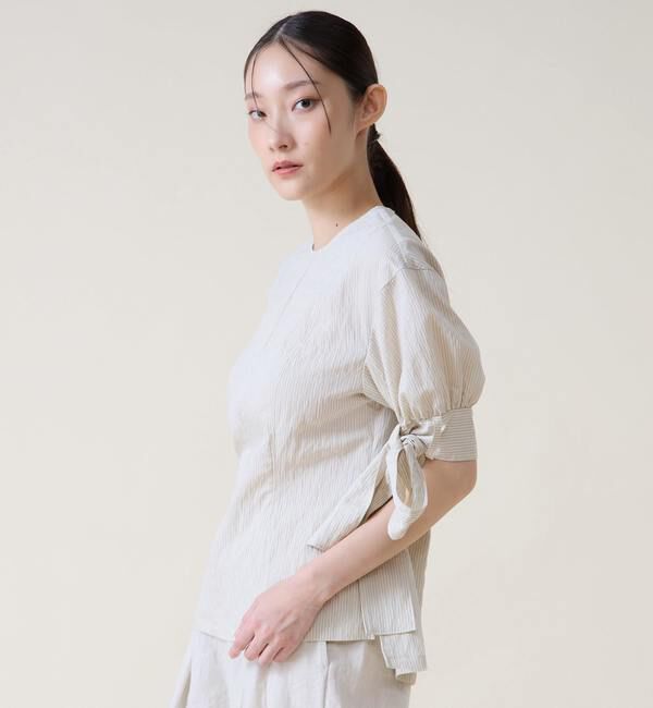 TIARA「リボンスリーブブラウス」|シャツ・ブラウス|