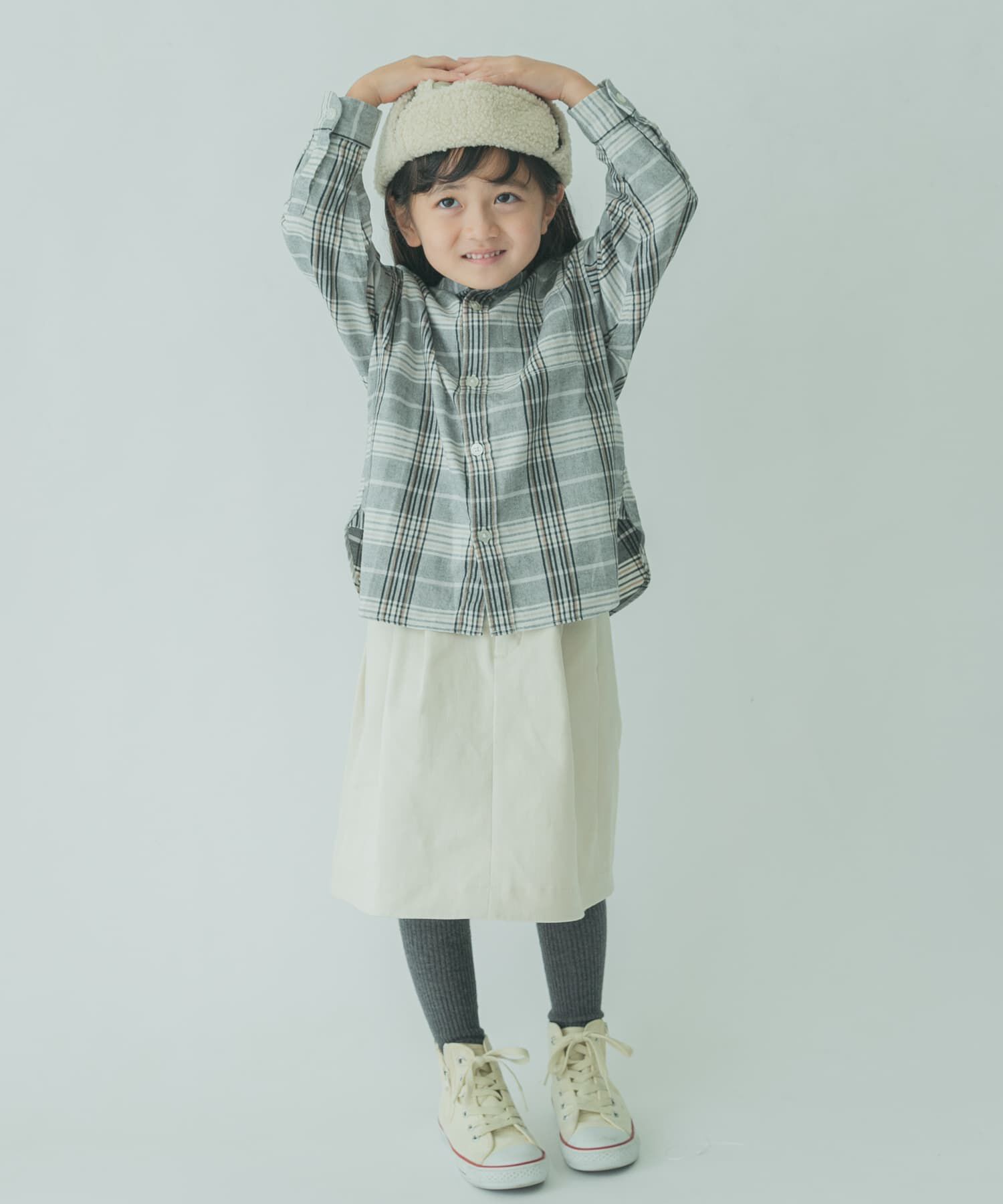 URBAN RESEARCH DOORS「『親子リンク』FORK&SPOON　起毛ツイルタックスカート(KIDS)」|その他|