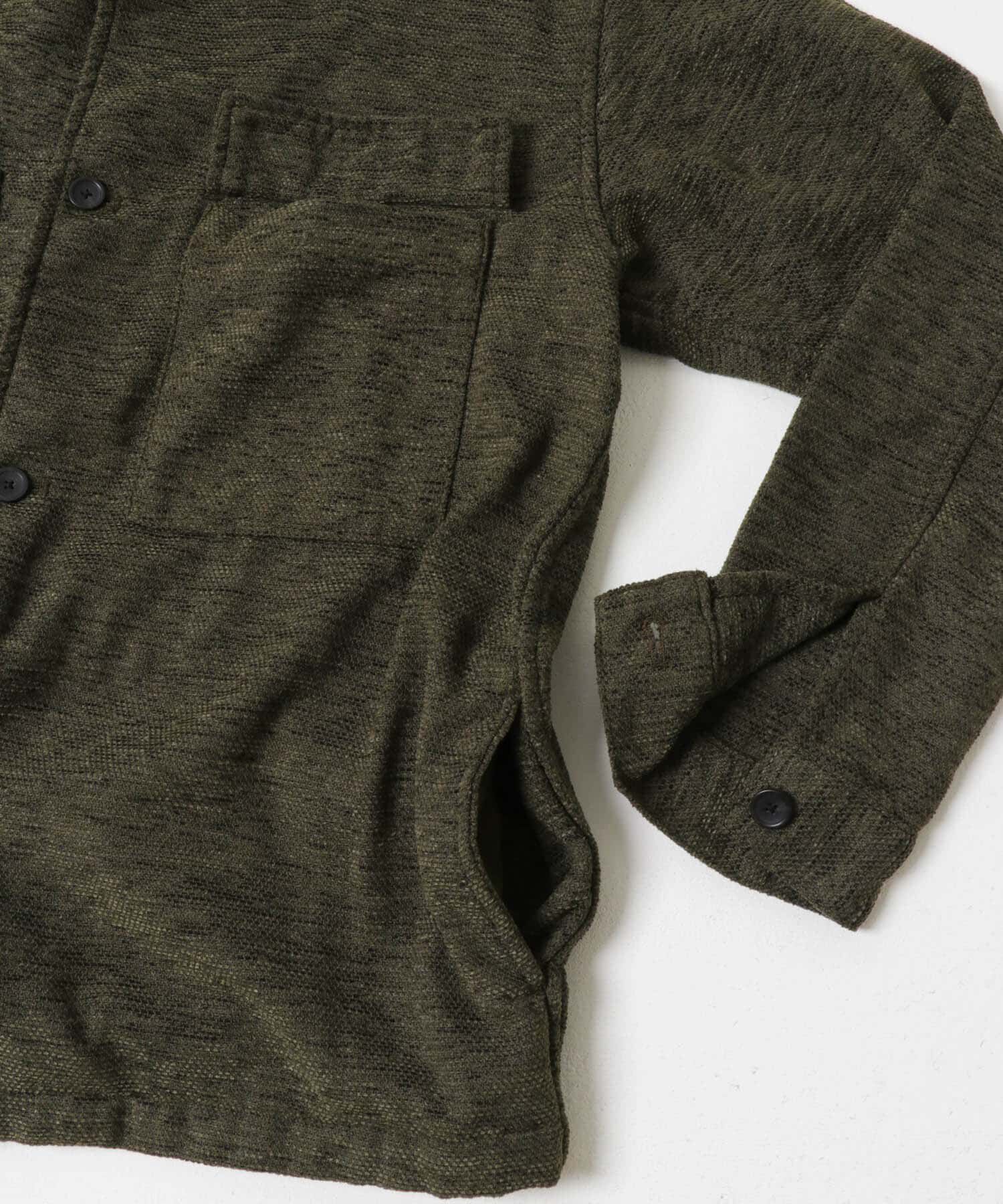 URBAN RESEARCH DOORS「モールシャツジャケット」|ノーカラーコート|