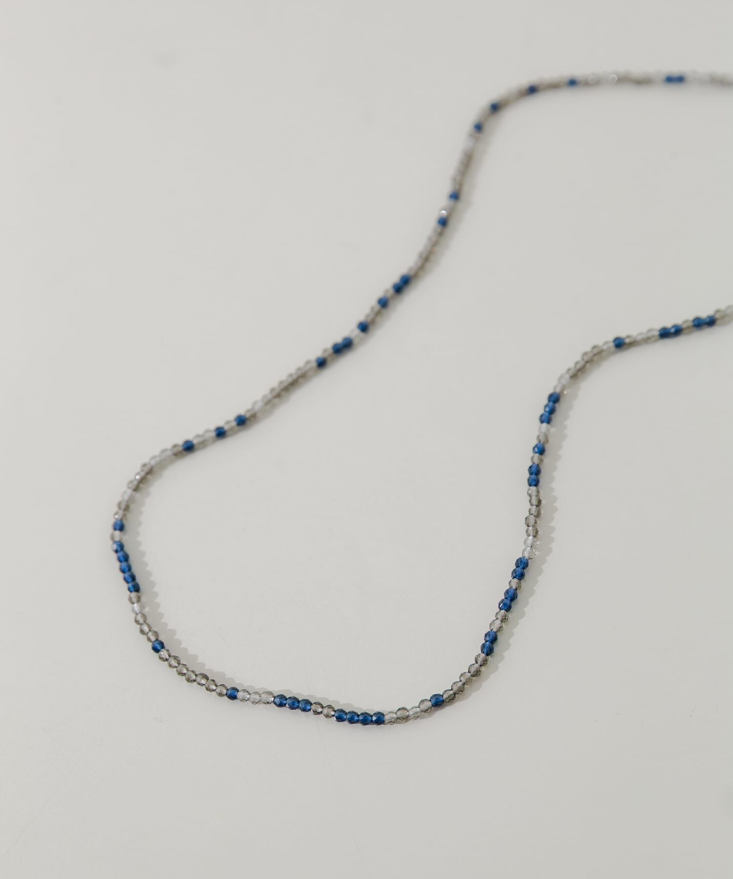 SMELLY「ステンレスランダムカラービーズネックレス」|ネックレス|ブルー系その他