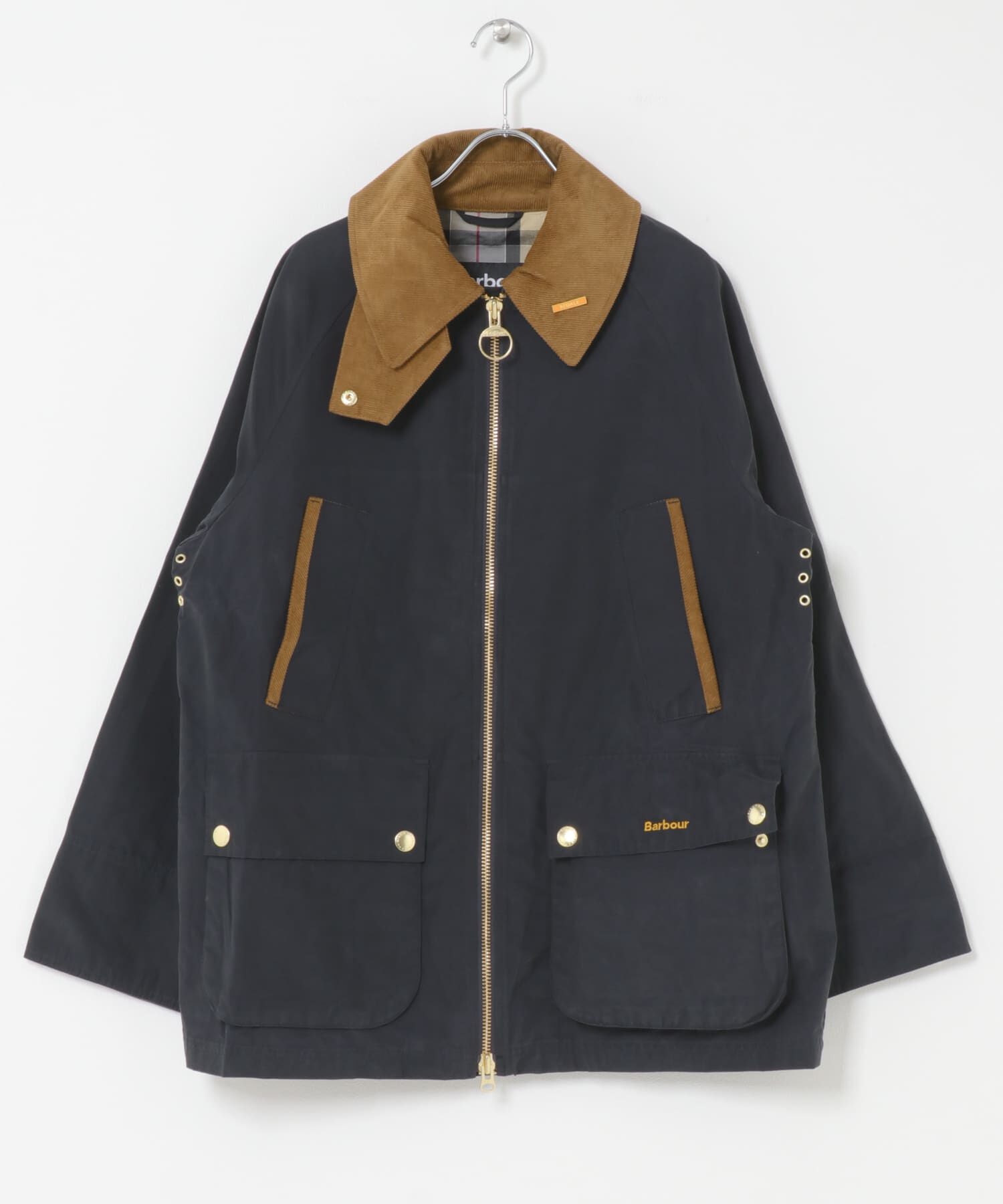 URBAN RESEARCH DOORS「Barbour　ICONSBEDALE SHOWERPROOFJACKET」|ノーカラーコート|ネイビー