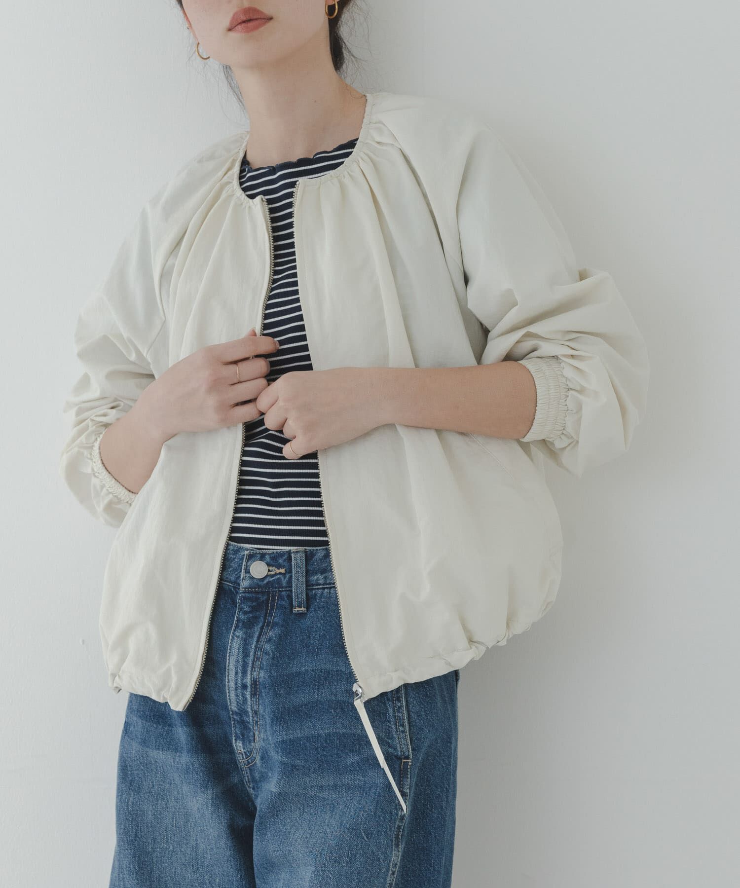 Sonny Label 「『UR TECH』バルーンショートブルゾン」|ブルゾン・スタジャン|