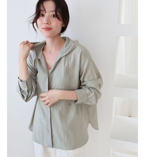  「エアータンブラーフードブラウス」|シャツ・ブラウス|