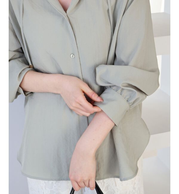  「エアータンブラーフードブラウス」|シャツ・ブラウス|