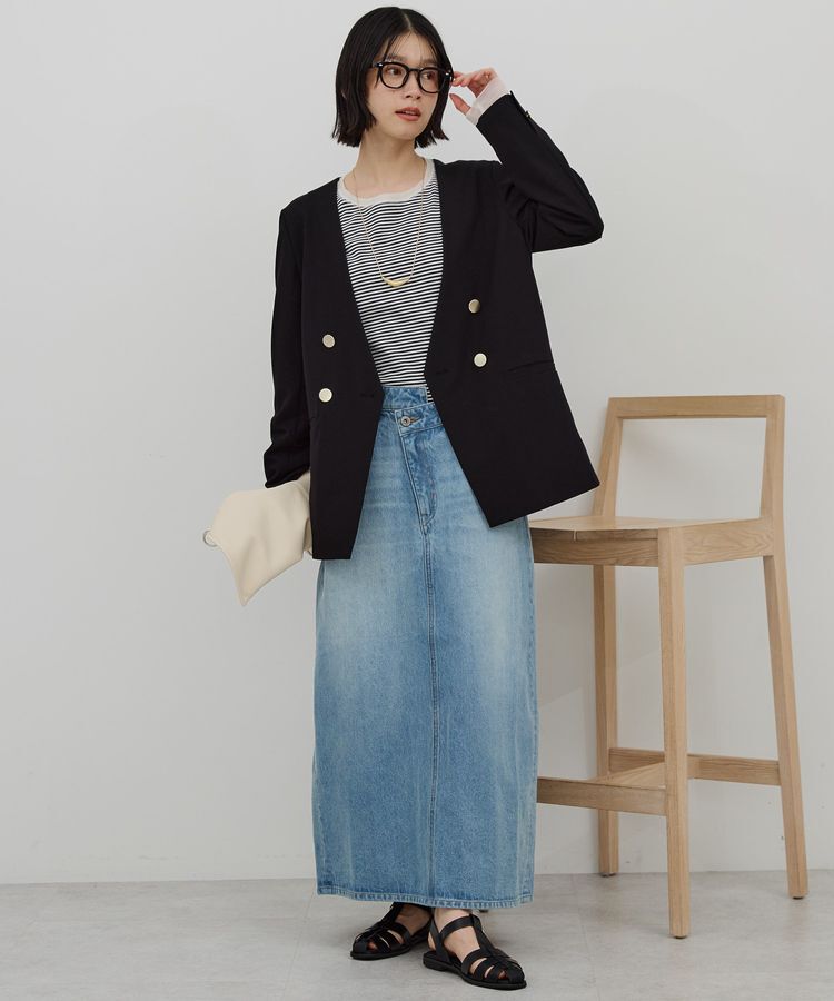 AMERICAN HOLIC「【イージーケア】ノーカラージャケット」|テーラードジャケット|