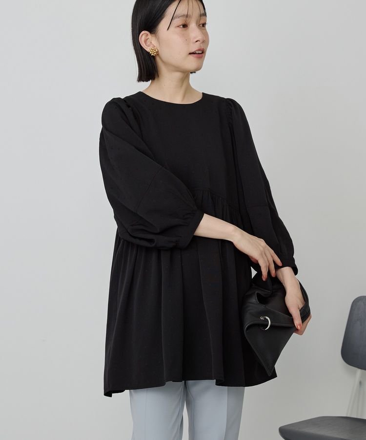 AMERICAN HOLIC「DOTジャガードティアードブラウス」|シャツ・ブラウス|