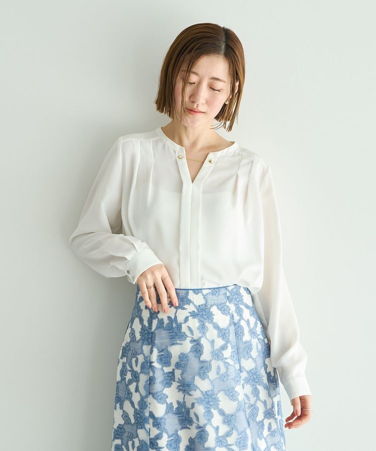 YECCA VECCA「アクセサリー付きブラウス」|シャツ・ブラウス|Off White