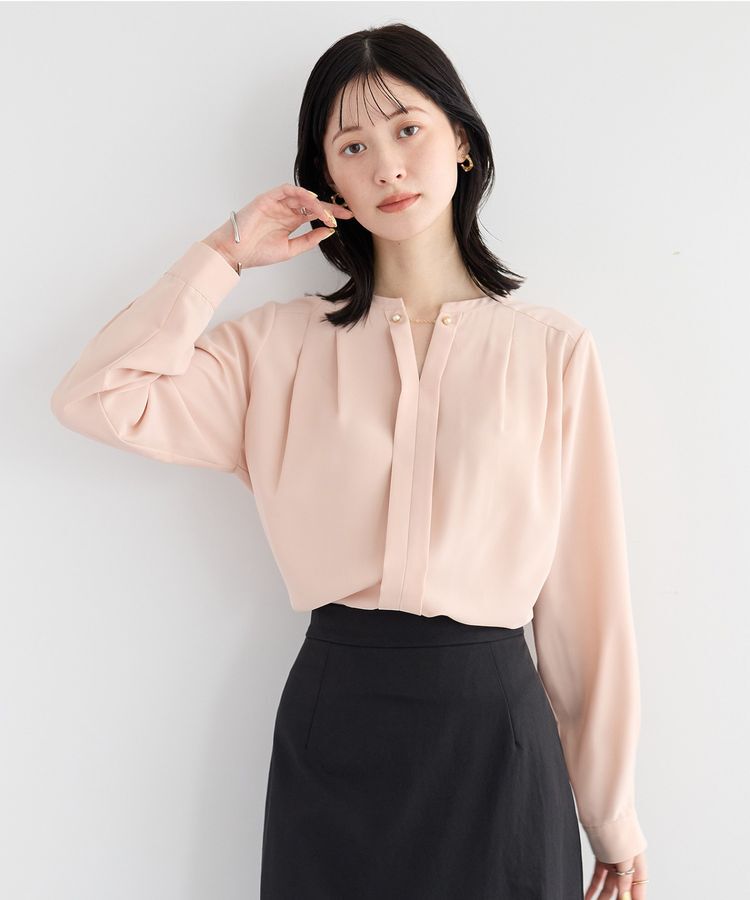 YECCA VECCA「アクセサリー付きブラウス」|シャツ・ブラウス|Pink