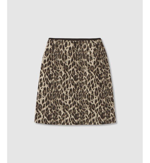 LOULOU WILLOUGHBY「【LOULOU WILLOUGHBY】ARGENTIレオパードJQミニスカート」|スカート|