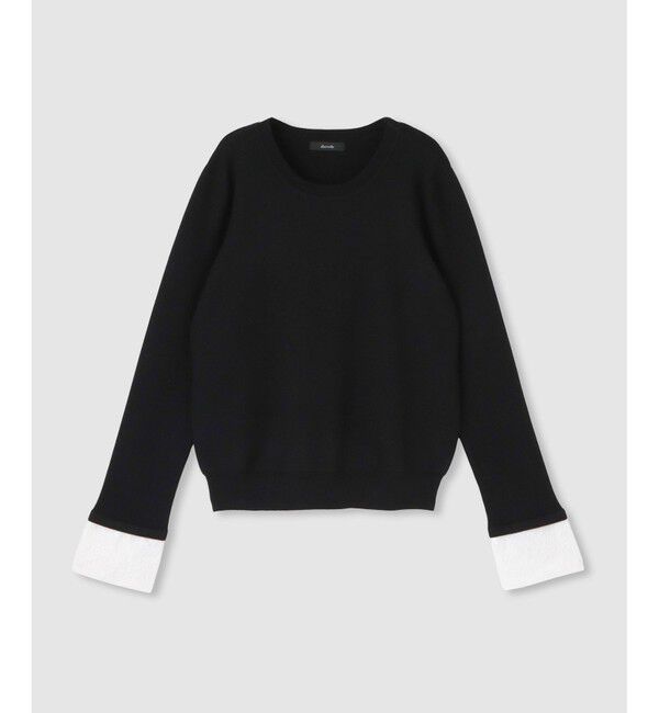 allureville「レースカフスドッキングプルオーバー」|ニット・セーター|