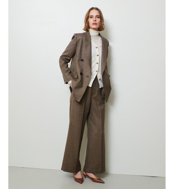 allureville「CHIC TWEEDベイカーパンツ」|スラックス|
