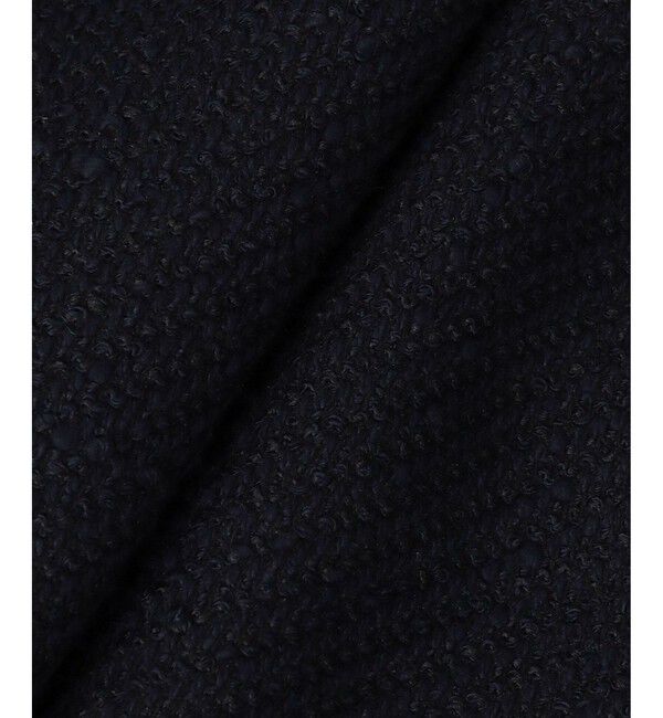 LOULOU WILLOUGHBY「【LOULOU WILLOUGHBY】ツイードツイルクルージャケット」|ノーカラージャケット|