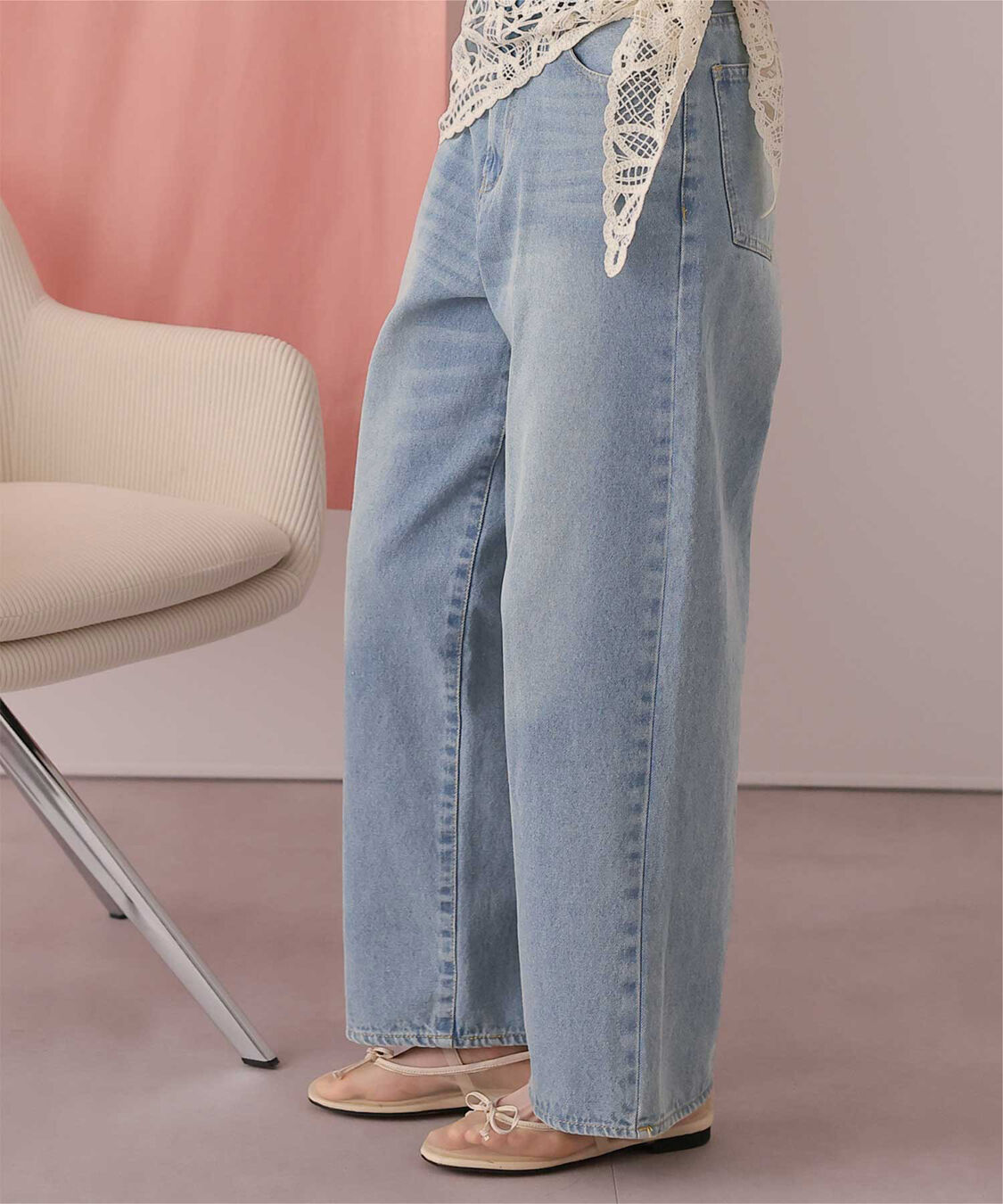 titivate「ストレートシルエットデニムパンツ」|デニム|