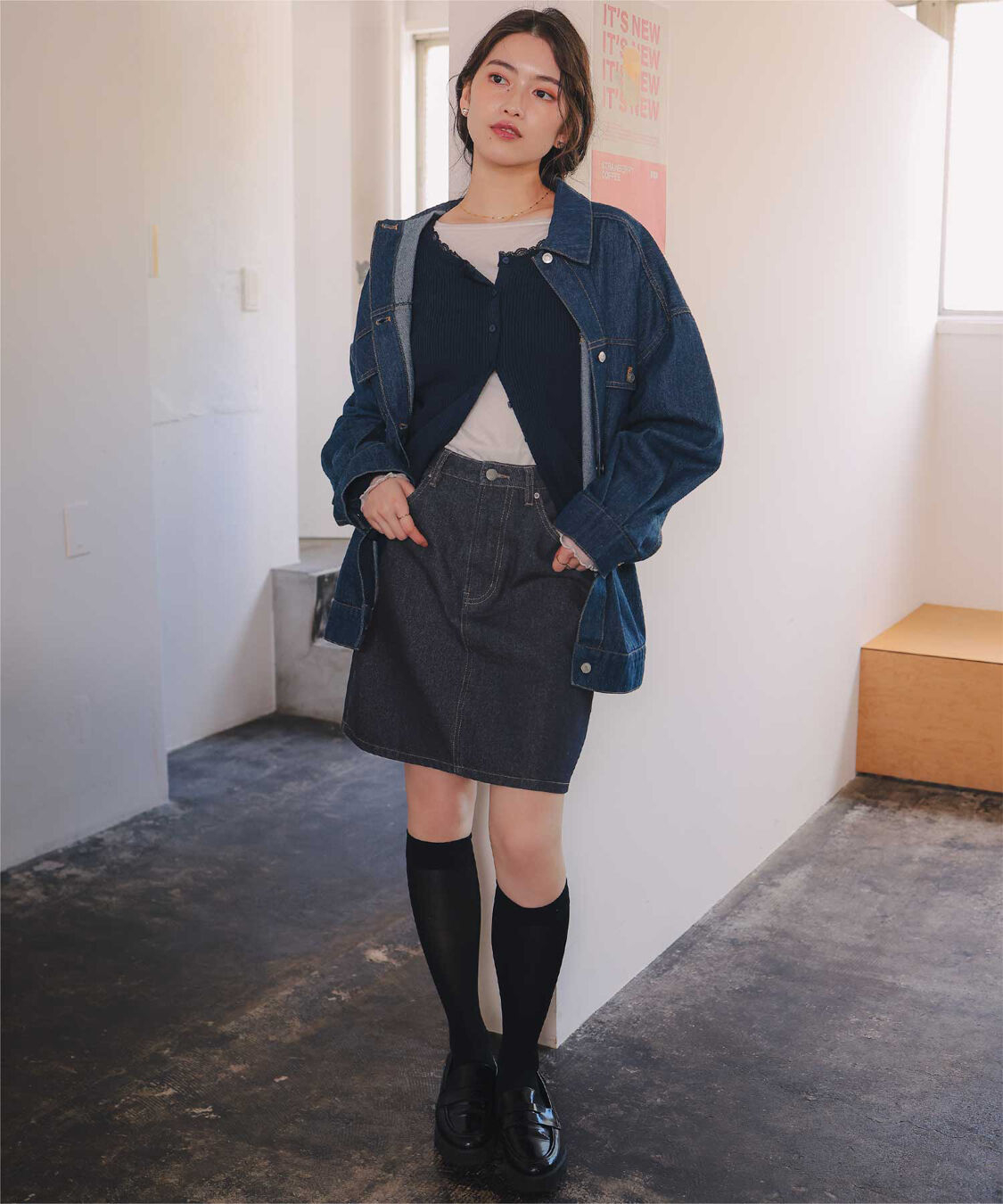 titivate「デニムミニスカート」|スカート|