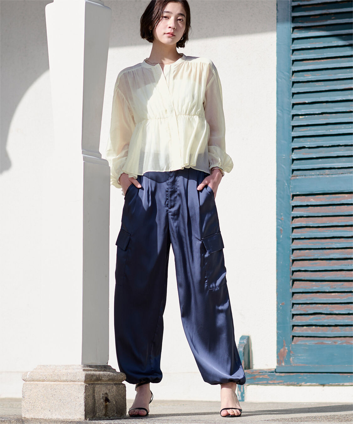 ur's「ウエストドロストシアーブルゾン」|ブルゾン・スタジャン|