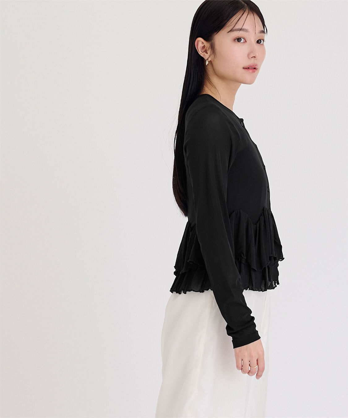 ur's「シアーペプラムカットソー」|Tシャツ・カットソー|