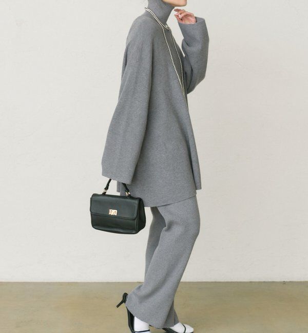  「【セットアップ対応】リブニットフレアパンツ」|その他|