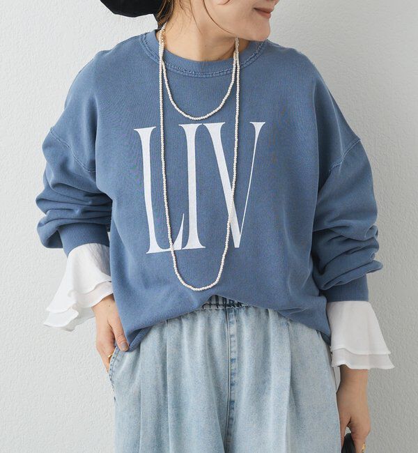  「ビッグロゴ裏毛スウェット」|プルオーバー|ネイビー