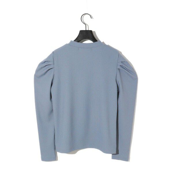 MIDIUMISOLID「MIDIUMISOLID for Ladies パワーショルダーリブプルオーバー」|Tシャツ・カットソー|