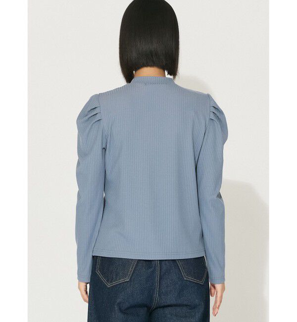 MIDIUMISOLID「MIDIUMISOLID for Ladies パワーショルダーリブプルオーバー」|Tシャツ・カットソー|