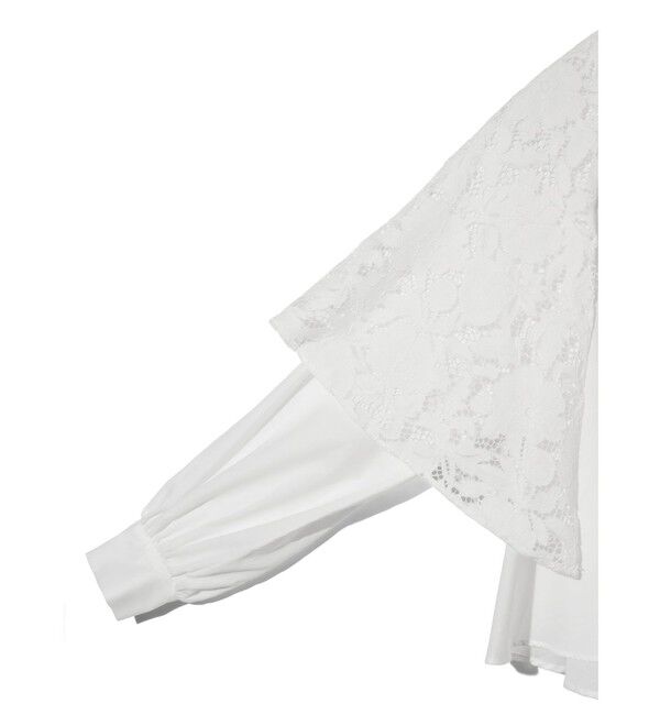 MIDIUMISOLID「MIDIUMISOLID for Ladies レースフレアブラウス」|シャツ・ブラウス|