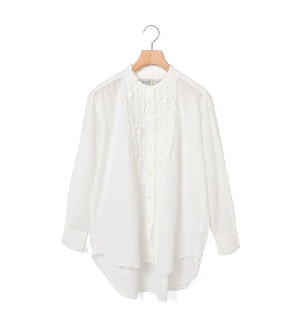 MidiUmi「MidiUmi フロントフリルシャツ」|シャツ・ブラウス|