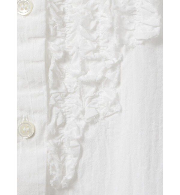 MidiUmi「MidiUmi フロントフリルシャツ」|シャツ・ブラウス|