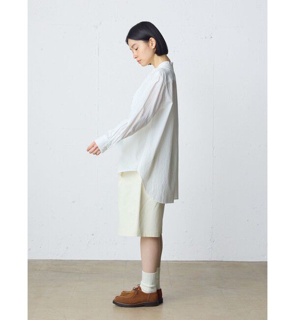 MidiUmi「MidiUmi フロントフリルシャツ」|シャツ・ブラウス|