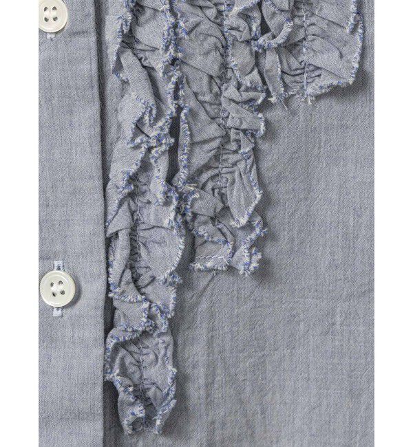 MidiUmi「MidiUmi フロントフリルシャツ」|シャツ・ブラウス|