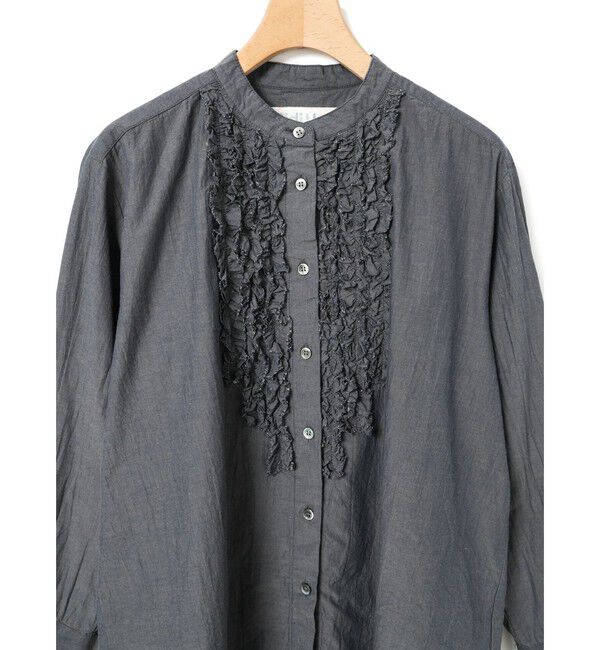 MidiUmi「MidiUmi フロントフリルシャツ」|シャツ・ブラウス|