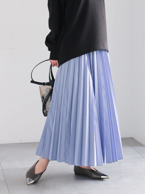 Te chichi「プリーツロングスカート」|スカート|ブルー