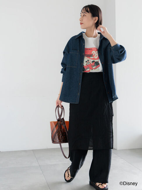 Te chichi「【Disney】MICKEY/フロントプリントTシャツ」|Tシャツ・カットソー|