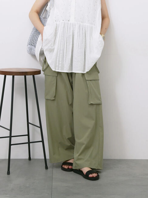 Samansa Mos2 blue「◎サス付カーゴパンツ」|その他|カーキ
