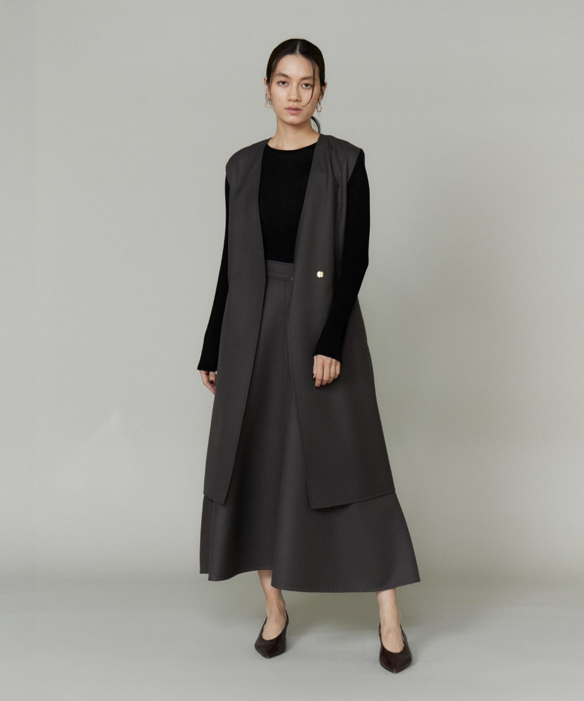 la veille by SUPERIOR CLOSET「《大きいサイズ》オーバージレ」|ダウンベスト・ベスト|