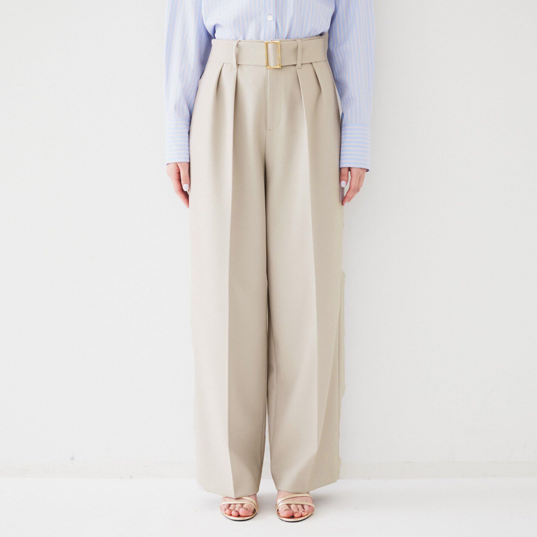 UNTITLED「ベルト付き2タックパンツ」|その他|
