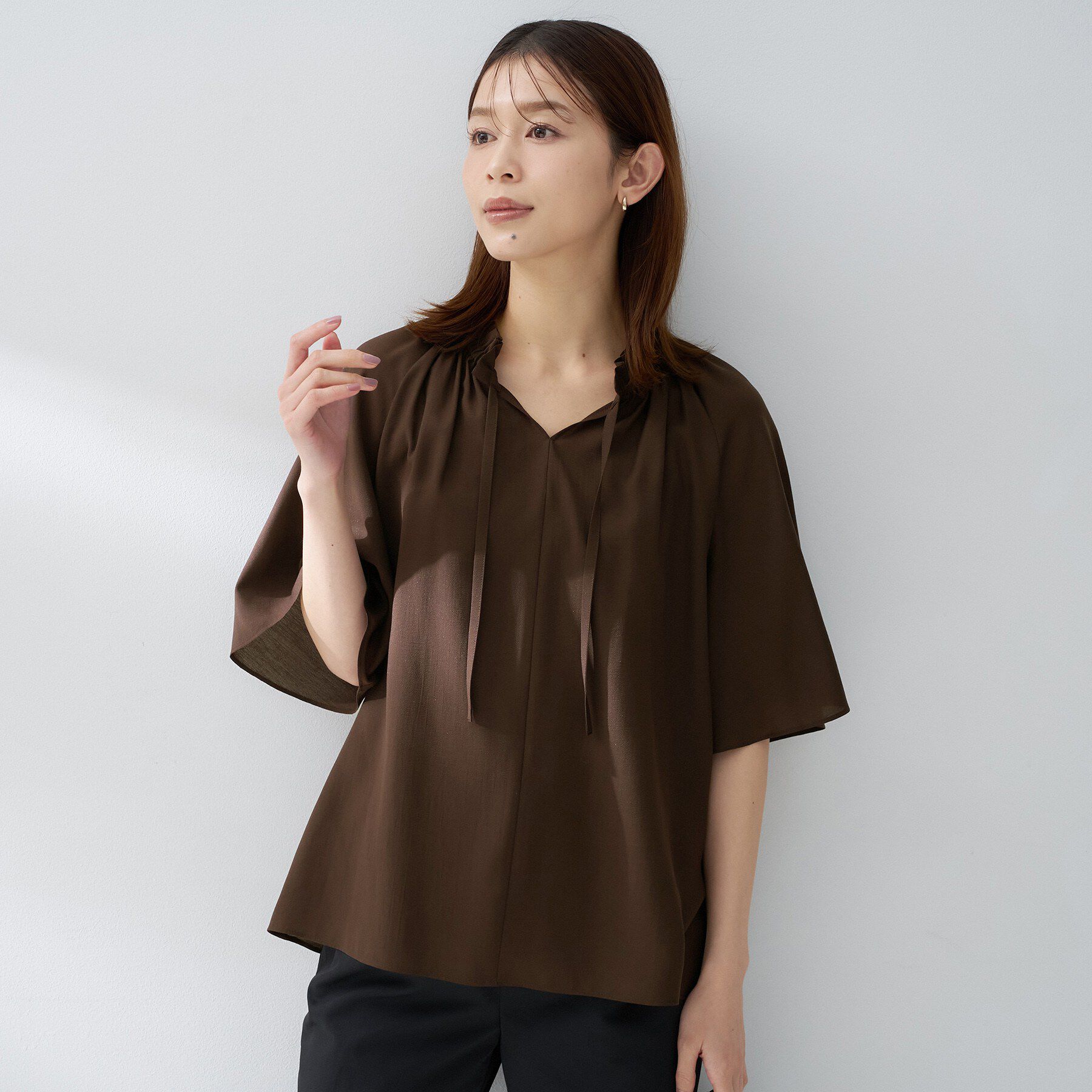 UNTITLED「シルキーシフォンブラウス」|シャツ・ブラウス|