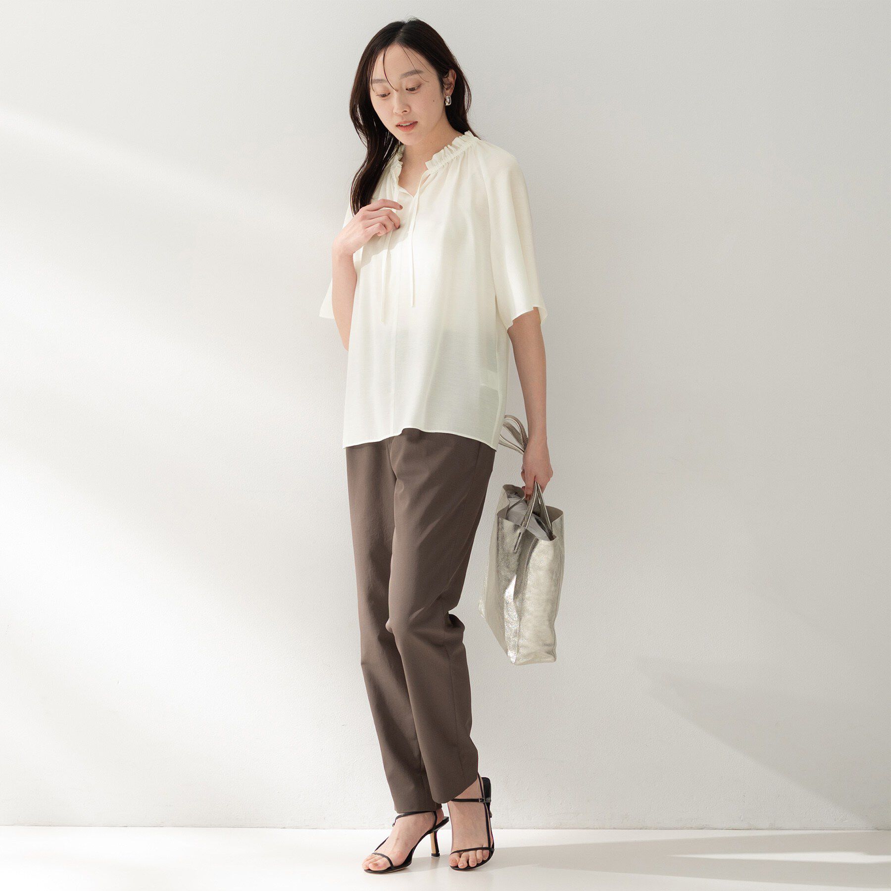 UNTITLED「シルキーシフォンブラウス」|シャツ・ブラウス|